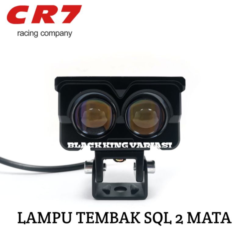 Lampu Tembak SQL 2 Mata Cr7 Lampu Tembak Led Laser D2 Sql Lampu Sorot 2 Mata Foglamp Cr 7 Laser Gun 2 Mata