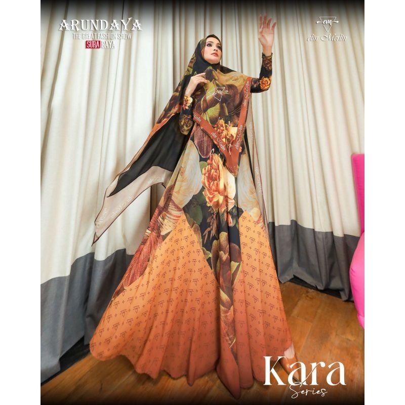 New Gamis Syari Premium KARA YELLOW SERIES By Erlin Merlin bisa COD