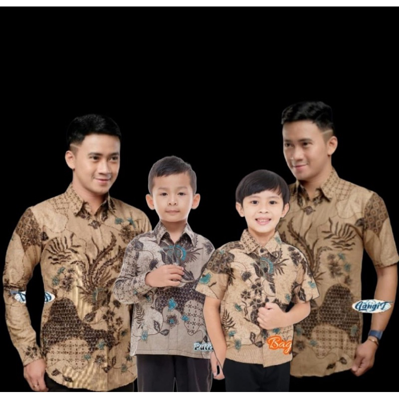 KEMEJA HEM BATIK COUPEL ANAK MOTIF SEKAR IJO