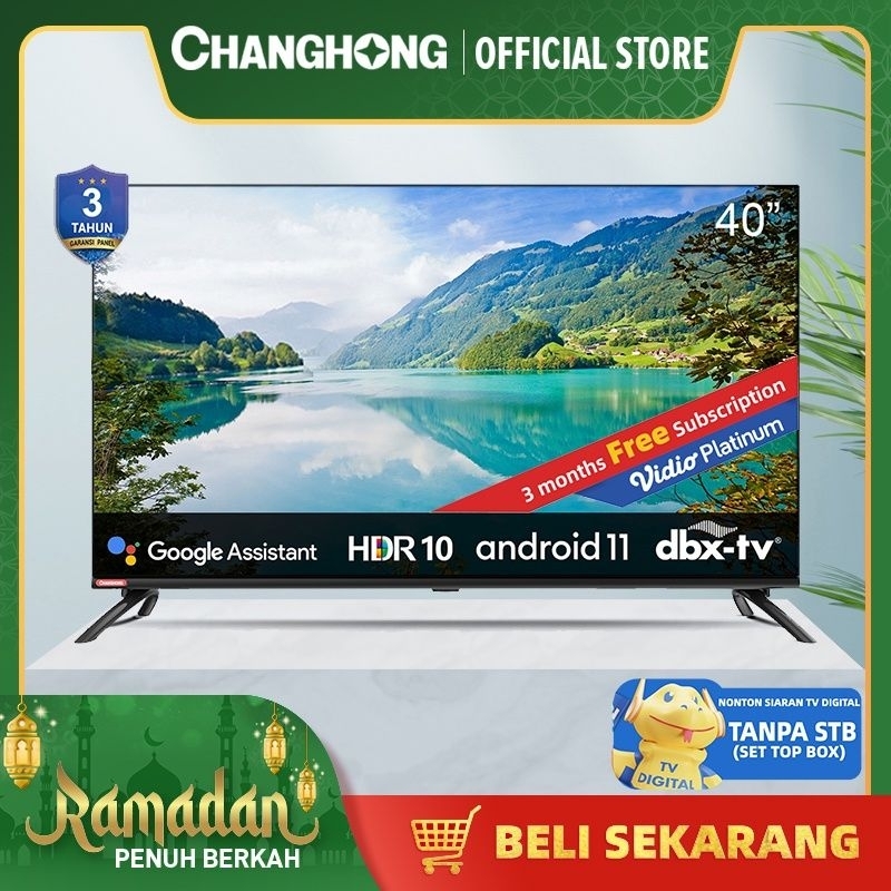 TV CHANGHONG 40 INCH ANDROID TV L40H7 40INCH