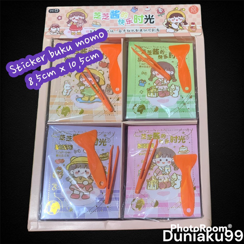 sticker note book aesthetic momo besar / sticker buku lucu / stiker momo