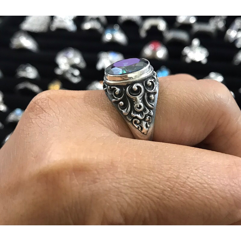 cincin perak pria bahan 925 sterling silver