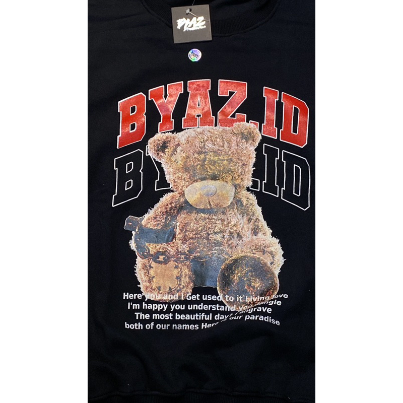 [OVERSIZE] CREWNECK BYAZ Bear Chain Original