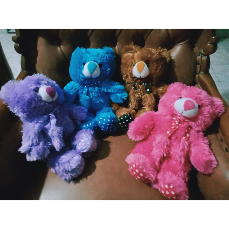 Boneka Bear Syal Ungu