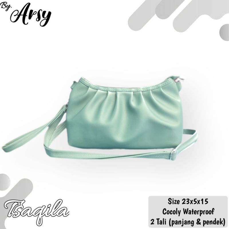 Tsaqila bag by Arsy/tas selempang wanita/pouch wanita/dompet wanita/tas selempang 2 tali waterproof/multifungsi/tas selempang slempang bahu slingbag sling bag wanita chocoly polos tas wanita selempang wanita