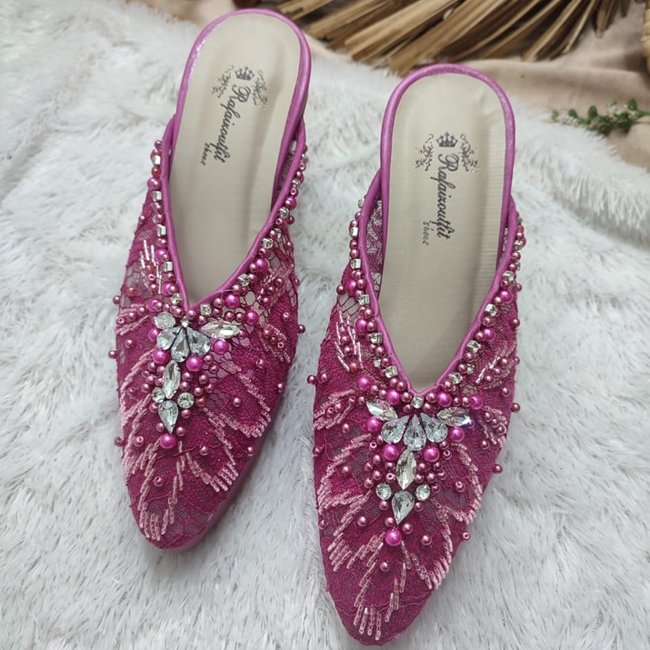 sepatu wedding wanita alena fushia 9cm