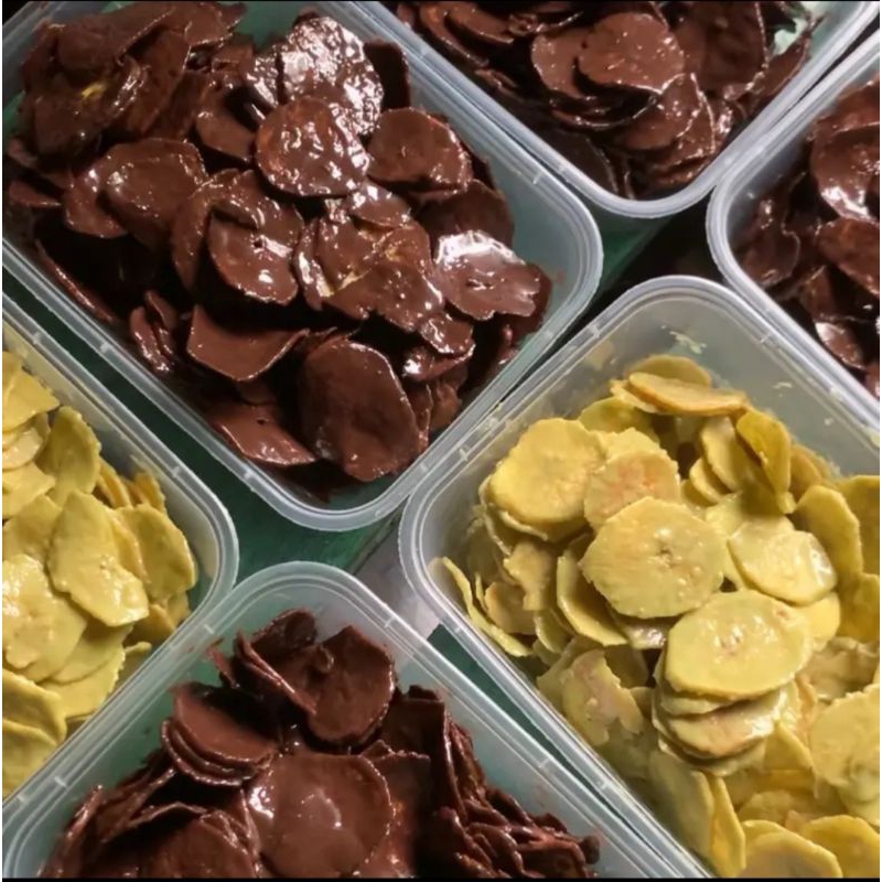 

keripik pisang coklat lumer