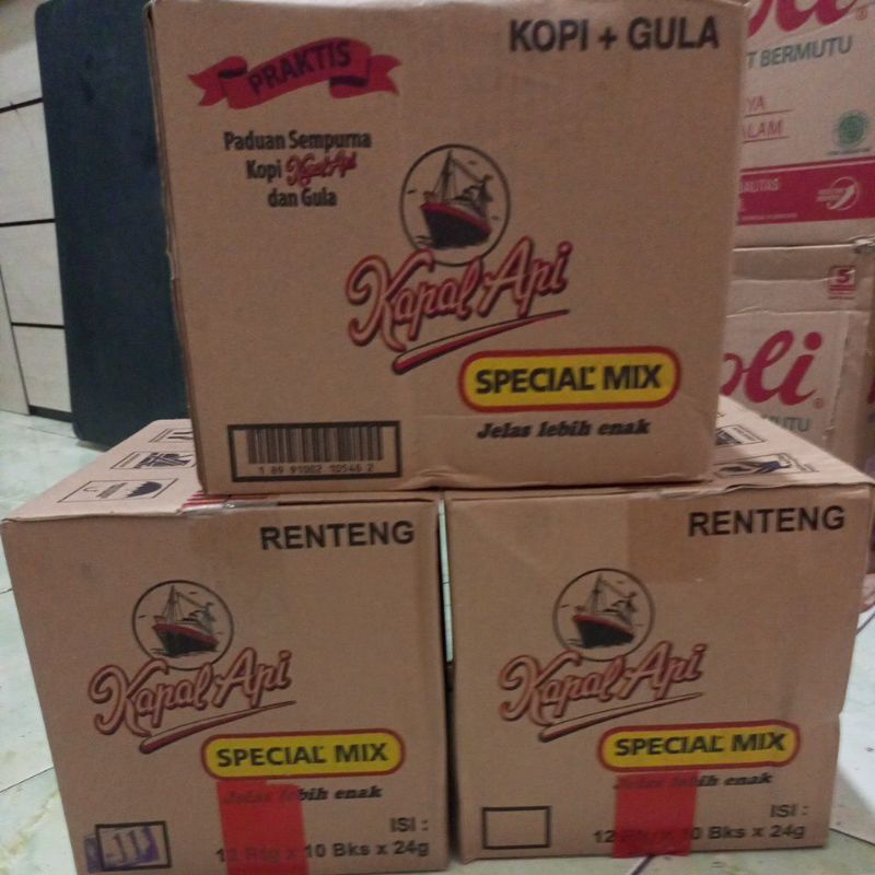 

Kopi kapal api special mix 24gram isi 120pcs per Renceng (1Dus/1karton)