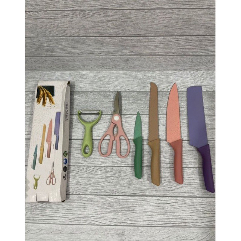 pisau set keramik/pisau set warna warni