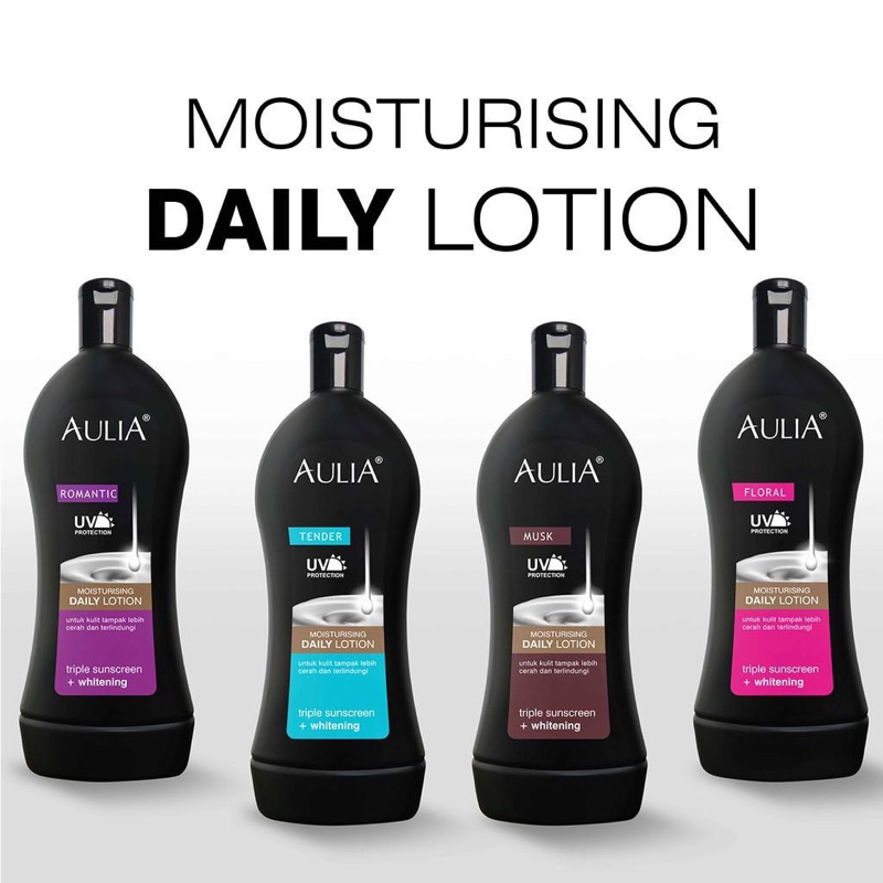 AULIA Daily Lotion 500ml [ Handbody With UV Protection Triple Sunscreen+Whitening ] BPOM