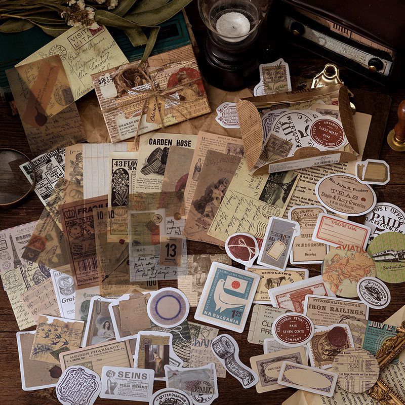 

15 Pcs Journal Kit/Journaling/Scrapbook/Paket Jounaling Tema Vintage