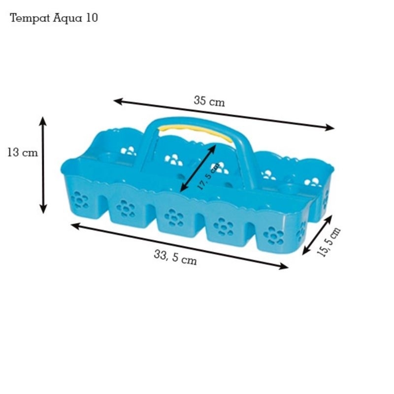 (10 LUBANG) TEMPAT WADAH AQUA GELAS / RAK KERANJANG GELAS MINERAL