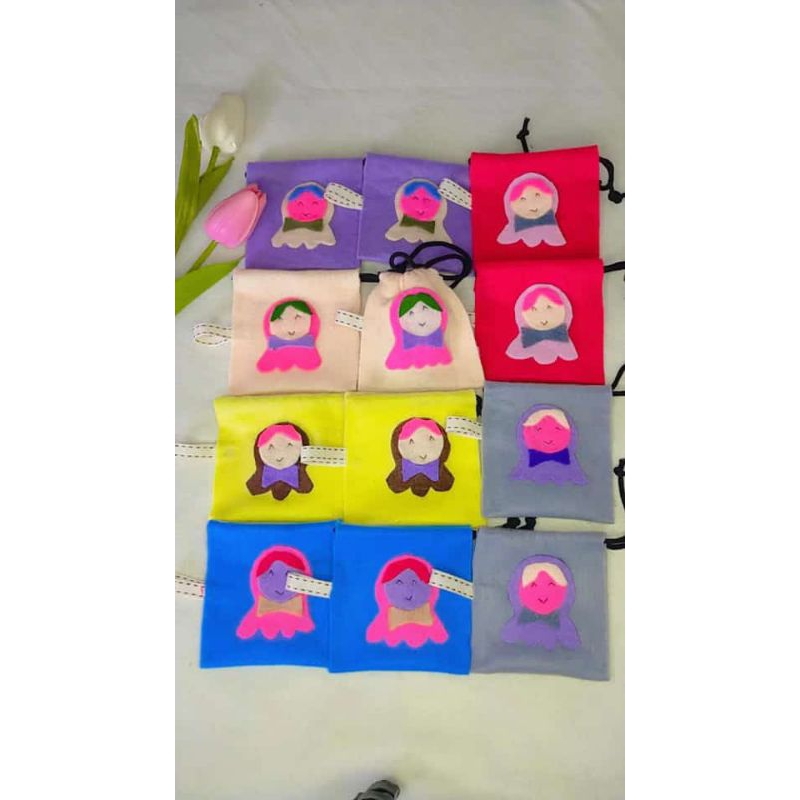 

Dompet SERUT/ DOMPET COIN / pouch BAHAN KAIN FLANEL