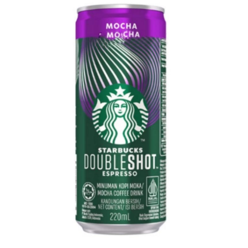 

Starbucks coffee mocha double shot220ml x 3kaleng