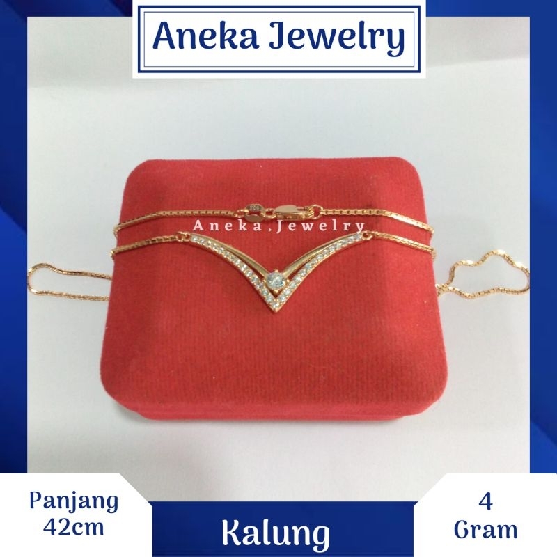 kalung Koye V Variasi Mata Mata, Sepuh Emas Kuning, Perak 925