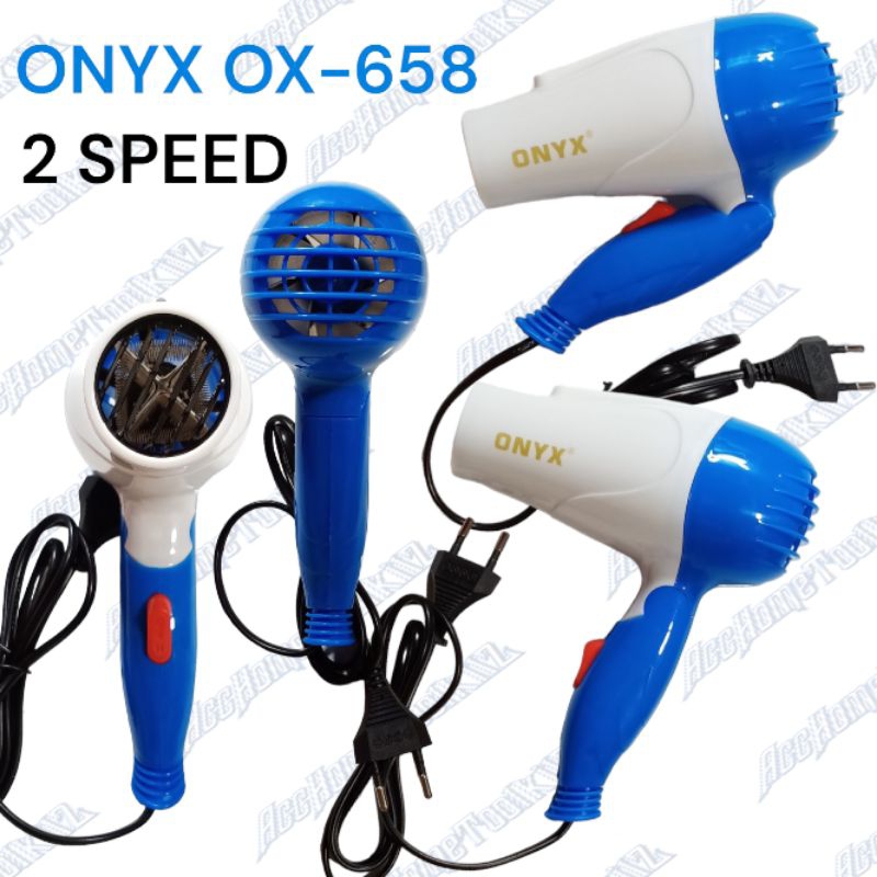 Hair Dryer Lipat Mini ONYX - 658 500 Watt / Pengering Rambut