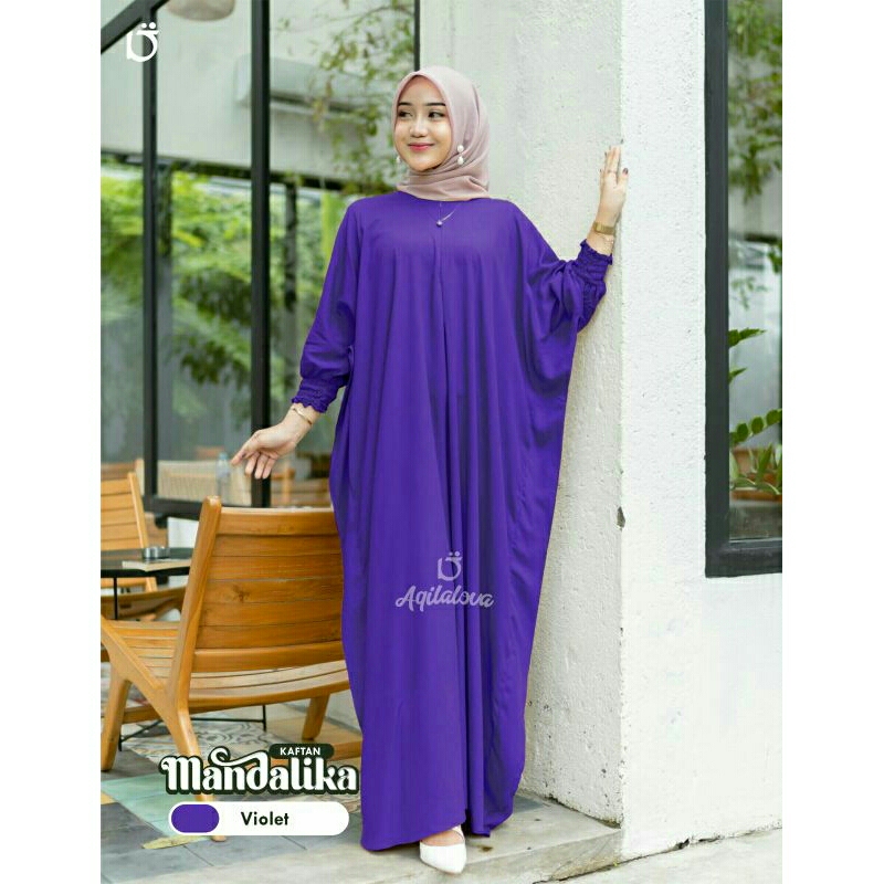 KAFTAN POLOS Lebaran ori by Aqilalova