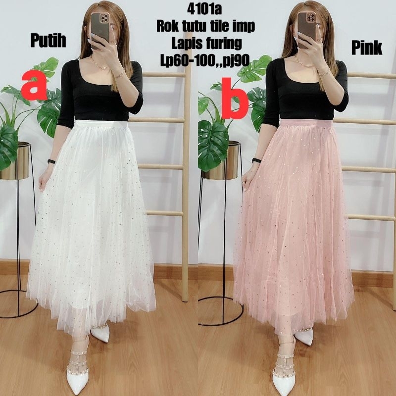 WAJIB tanya stock DULU Rok tutu Import  rok tutu  Rok tutu tile lapis furing import rok prisket rok 