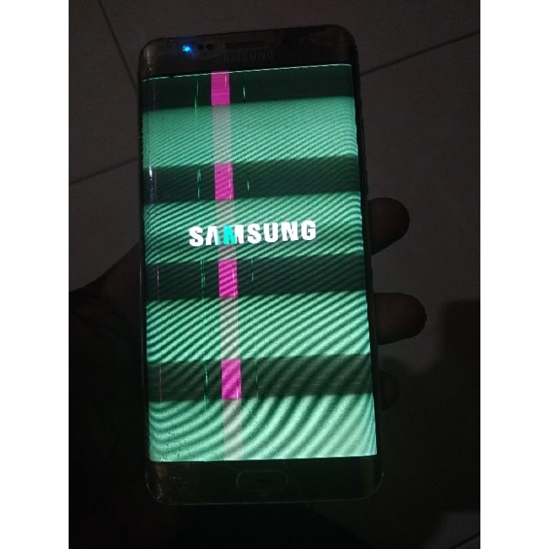 hp minus samsung s6 edge plus rusak lcd