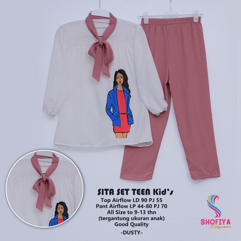 SETELAN ANAK SITA SET TEEN ORI BY SHOFIYA KIDS