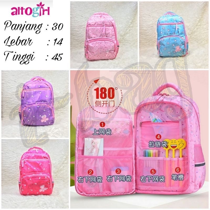 tas sekolah anak perempuan ransel anak sd alto girl tas ransel import