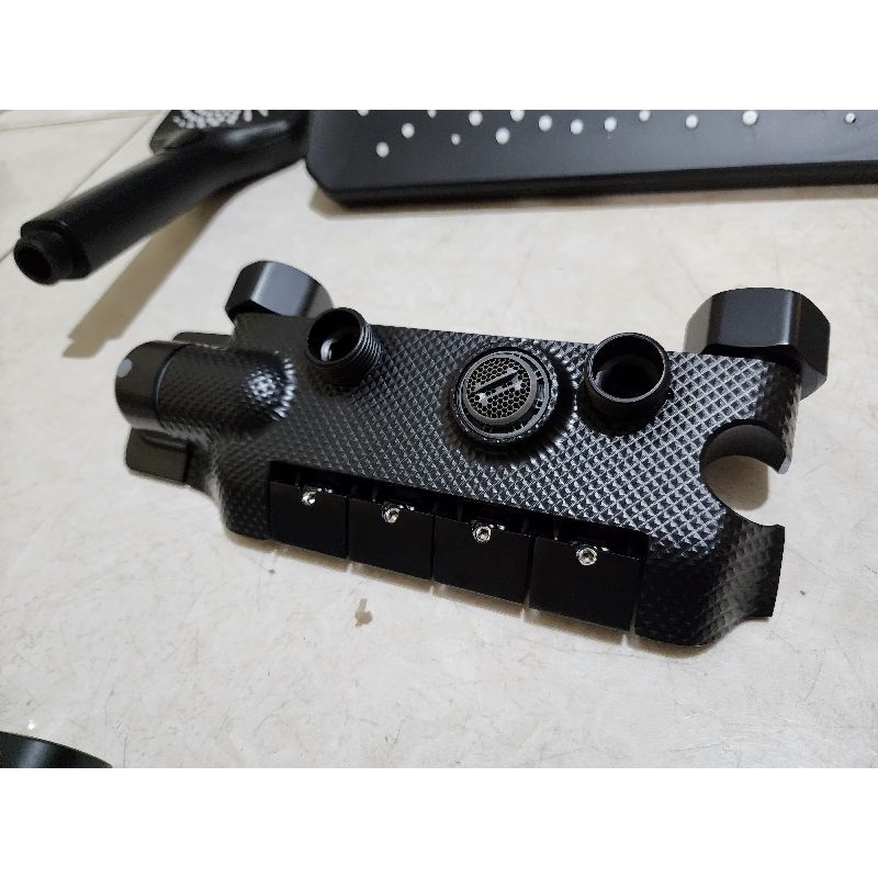 SHOWER TIANG PIANO 4IN1 STAINLESS COULOMN HITAM / PANAS DINGIN BLACK STAINLESS SUS304 CARLO FIOTINI 7700BL