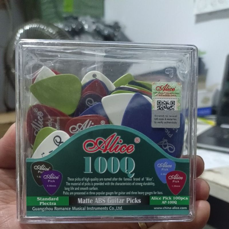 PICK GITAR ALICE 1.2MM ISI 100 pcs/pick Alice ukuran 1.2mm only isi 100pc