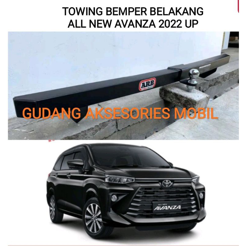 TOWING BAR BESI PELINDUNG BEMPER MOBIL BELAKANG ALL NEW AVANZA 2022 2023 2024 UP