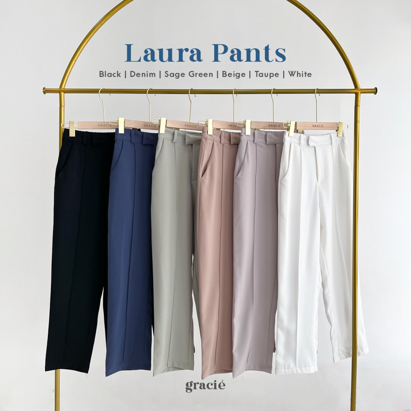 IWEARGRACIE - LAURA PANTS / CELANA PANJANG WANITA / CELANA KERJA / CELANA HIGHWAIST