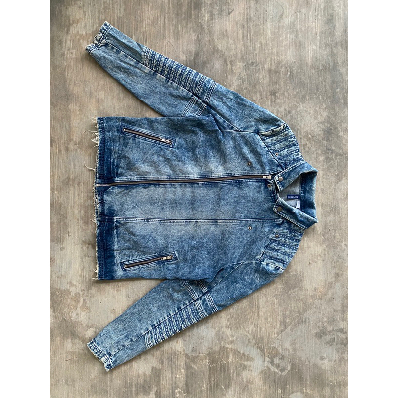 Jaket jeans / Denim biker jacket Divided by H&M second original