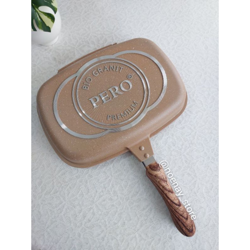 Pero Double GRILL PAN 32 cm Panggangan Dobel