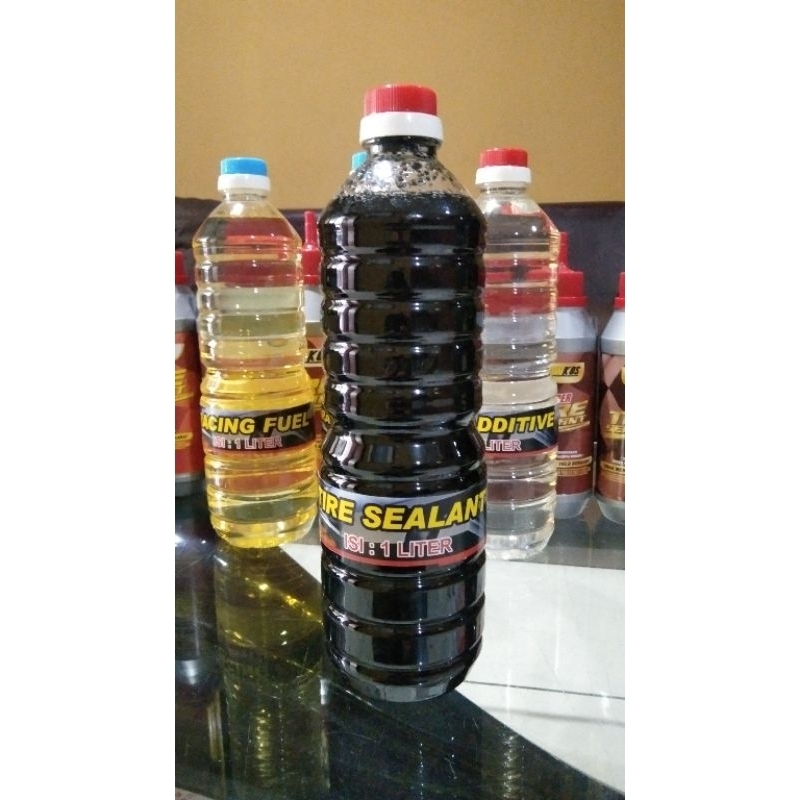 LOWKOS - 1Liter CAIRAN BAN TUBLES TIRE SEALANT Cairan Penambal Ban Tubles Kemasan Refill