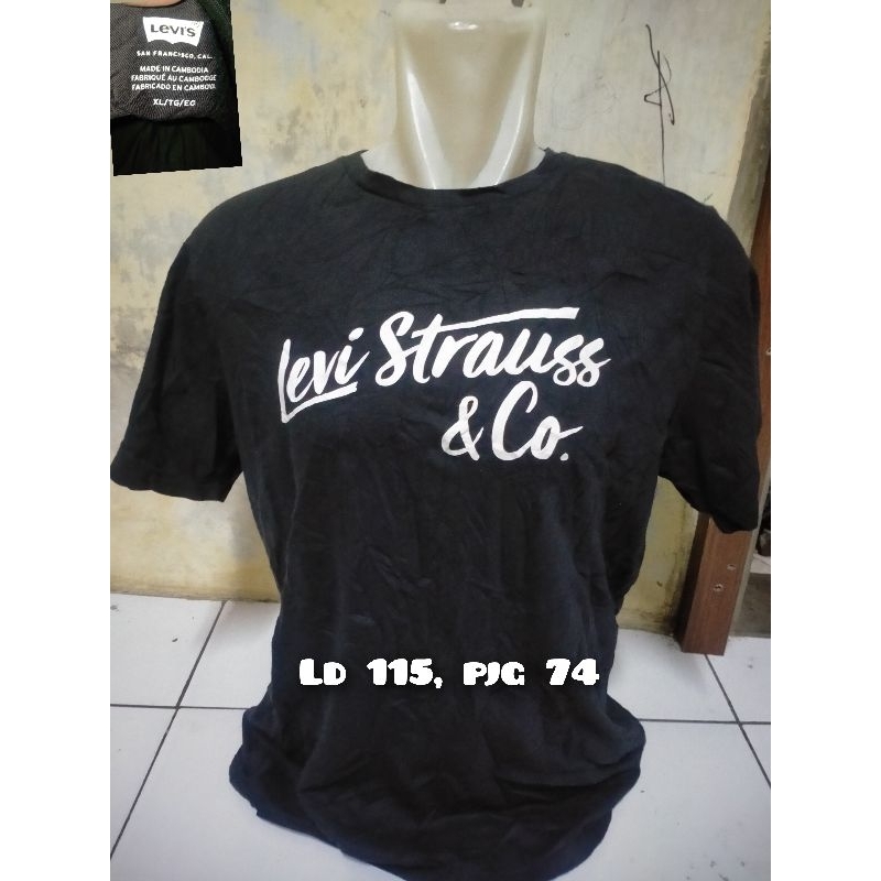 kaos oblong levis bekas/preloved