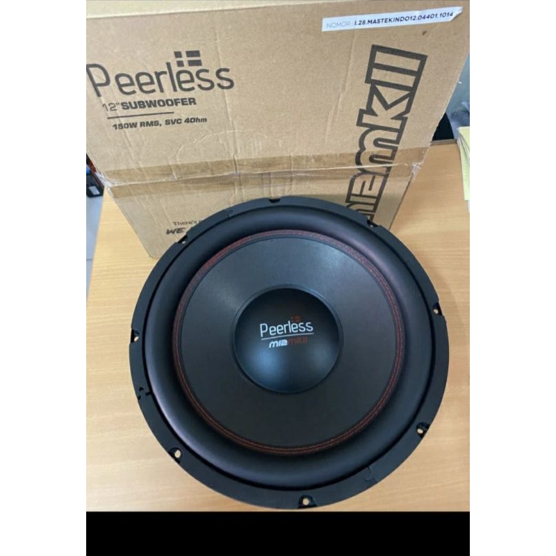 Subwoofer Peerless M12MKII - DOUBLEvoice coil 12 inch M12 MKII