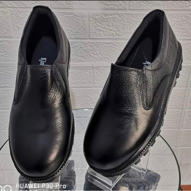 SEPATU SAFETY SLIP ON PRIA SEPTY SLIP ON TANPA TALI SEPATU SAFETY SEMI BOOTS PRIA KULIT TALI SEPATU 
