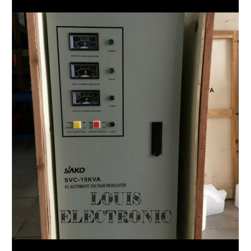 Stabilizer SAKO SVC 15000 Analog 15 kVA 15000 VA 1 Phase