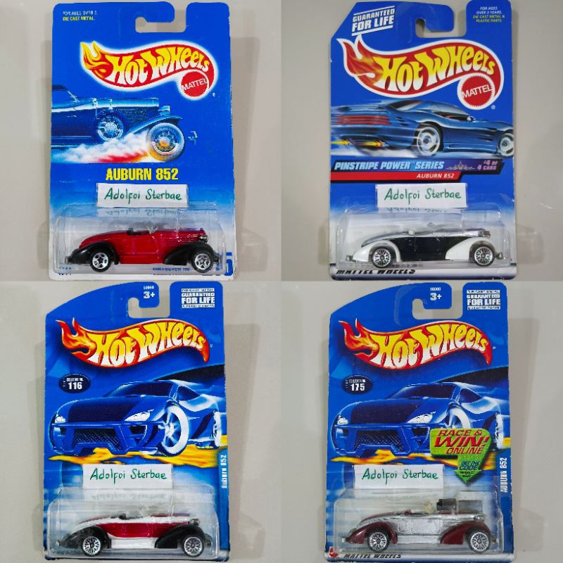 hotwheels hot wheels auburn 852 pinstripe power series classic car