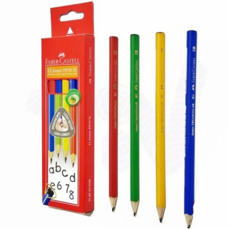 

Pensil Faber-Castell Junior 2B ( Trianguler )