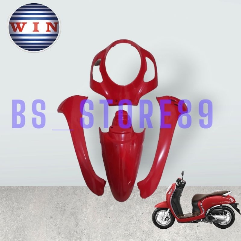 BODY DEPAN SCOOPY FI K2F PRESTIGE 2020 2021 2022 2023 HITAM KREM GREYDOFF | FULL BODY DEPAN SCOOPY FI LED NEW K2F 2021 2022 2023 | MERK WIN