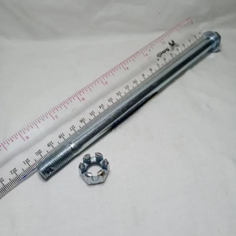 As Mur Roda Depan Yamaha Vixion old New NVL Front Axle panjang 20.8 cm