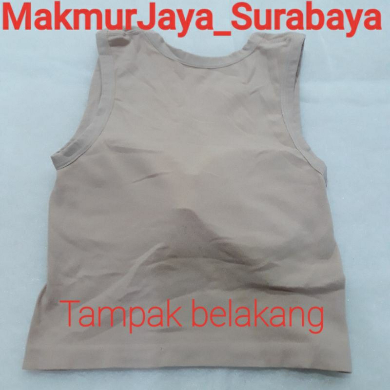 Mey Lie Tanktop bra atasan Crop Top wanita