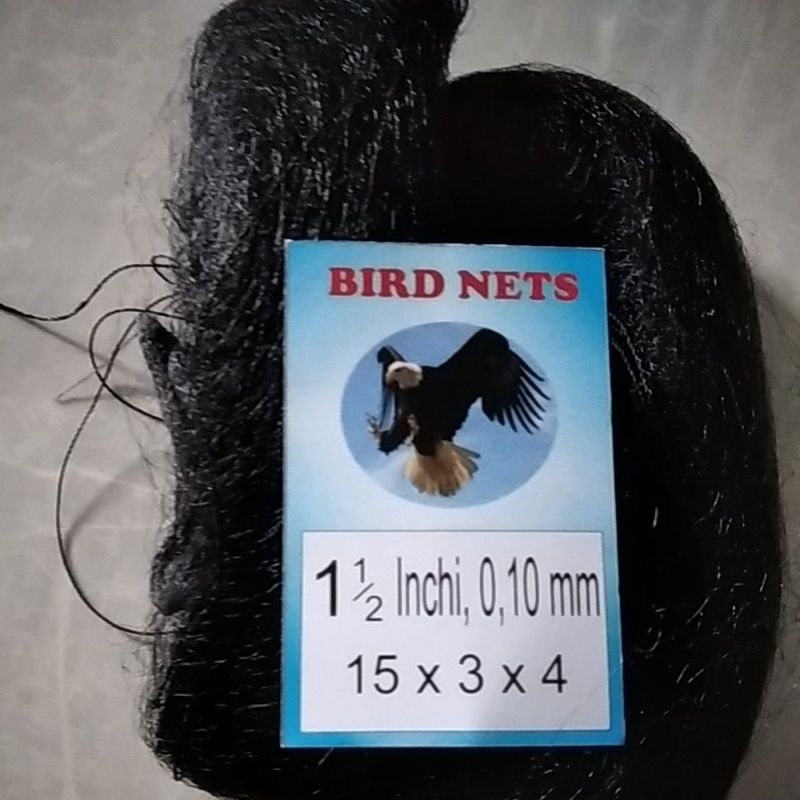 Jaring burung kecil siap pakai warna hitam pekat jaring burung emprit jaring burung pipit jaring bur