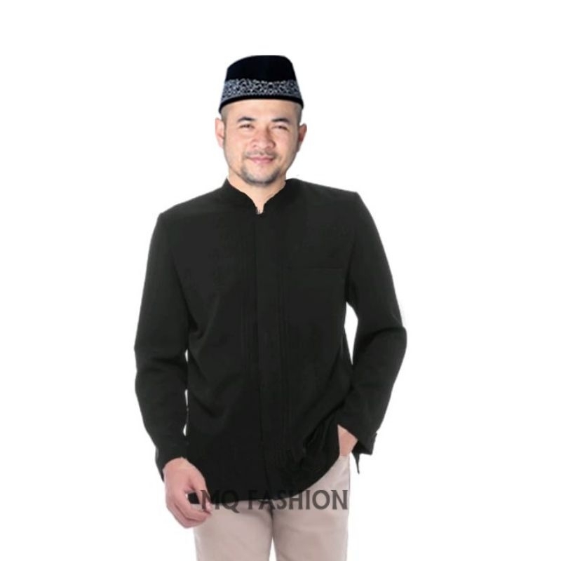 Jasko jas Koko MQ fashion polos opnaisel warna hitam
