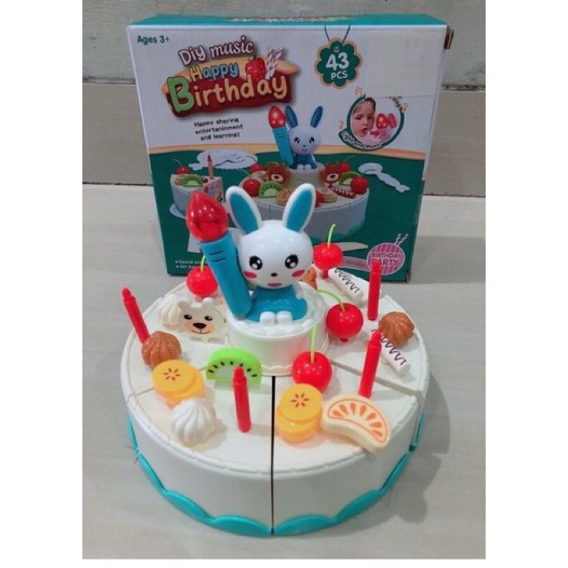 Mainan Kue ulang tahun tiup lilin