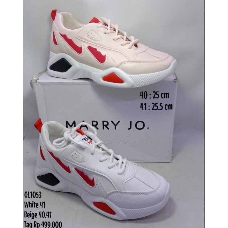 (Size 40,41) SEPATU SNEAKERS PUTIH NEVADA MARRY JO WANITA