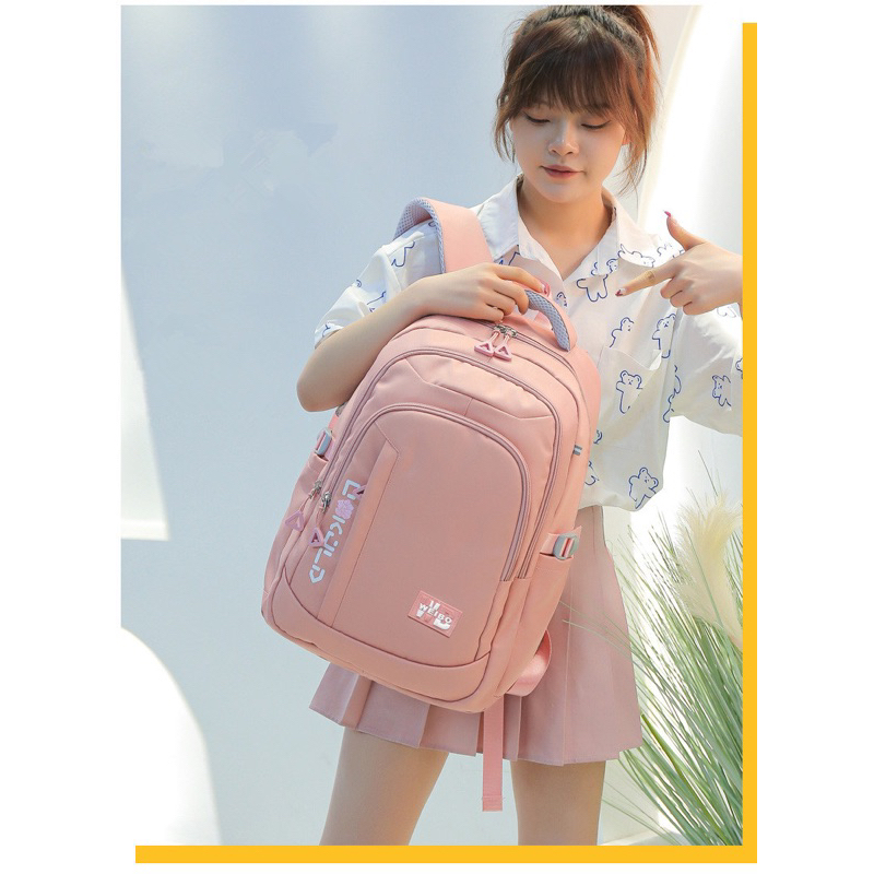 Mochillastore - Tas Ransel Backpack Perempuan Tas Anak Sekolah SD SMP SMA Tas Perempuan Laki-laki Tas Ransel Muatan Besar buku Paket LKS Laptop Termurah