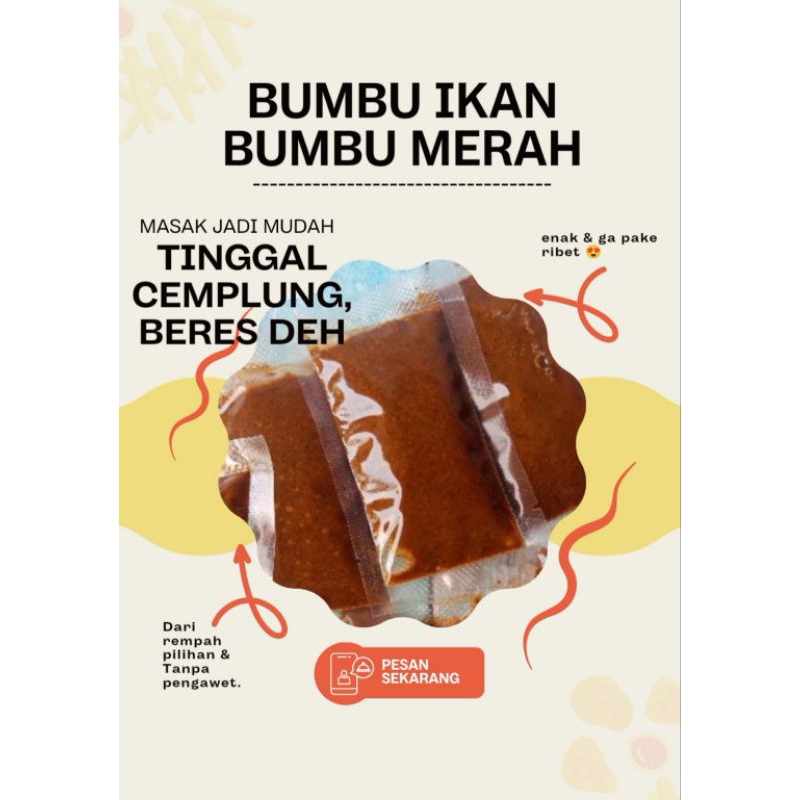 

BUMBU MERAH UNTUK IKAN 150GR