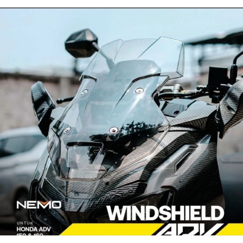 windshield visor nemo original adv 150 adv 160 anti pecah