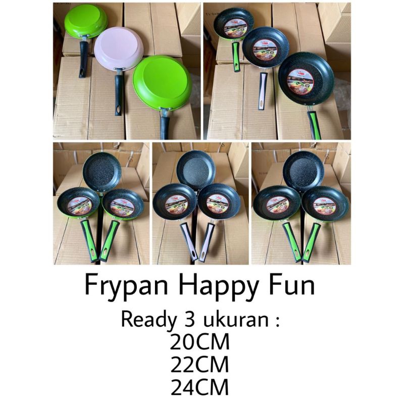 Teflon Wajan Teflon 20cm , 22cm , 24cm Frypan Anti Lengket - Fry Pan Fry Fan Fri fan Wajan Teplon Penggorengan