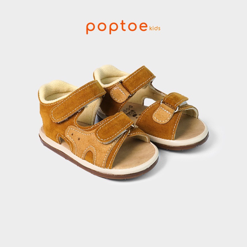 DINOANDBUNNY - SEPATU ANAK POPTOE SAND CARAMEL - Sandal anak laki-laki usia 1 - 3 Tahun - Sepatu anak